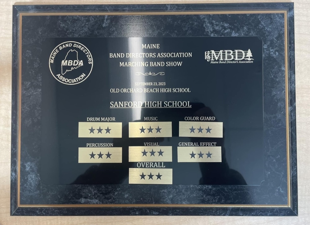Sanford High School’s marching band is in the Maine Band Directors Association Circuit. The schedule for the circuit consists of five regular season shows and a Maine Marching Band Finals.