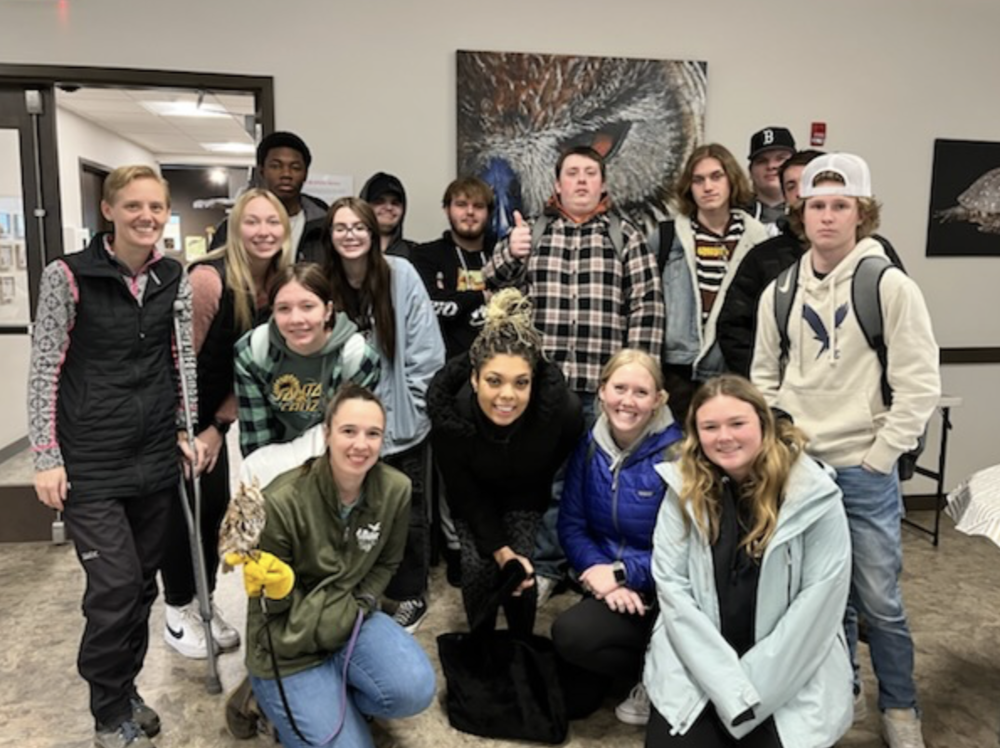 ​Students in Lindsay Strout’s Wildlife Biology class went to visit the Center for Wildlife, a wildlife rehabilitation center, located in Cape Neddick.