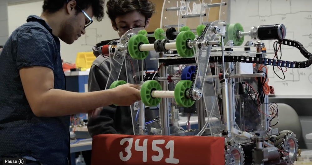 In Engineering Applications with Robotics, students learn the “Engineering Design Process” and how engineers solve problems. Students are engaged in a blend of academic units combined with design challenges where they learn to work as a team to produce solutions.