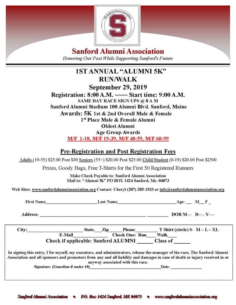 ANNUAL ALUMNI 5K