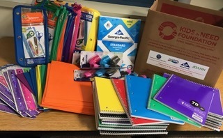 Box of School Supplies