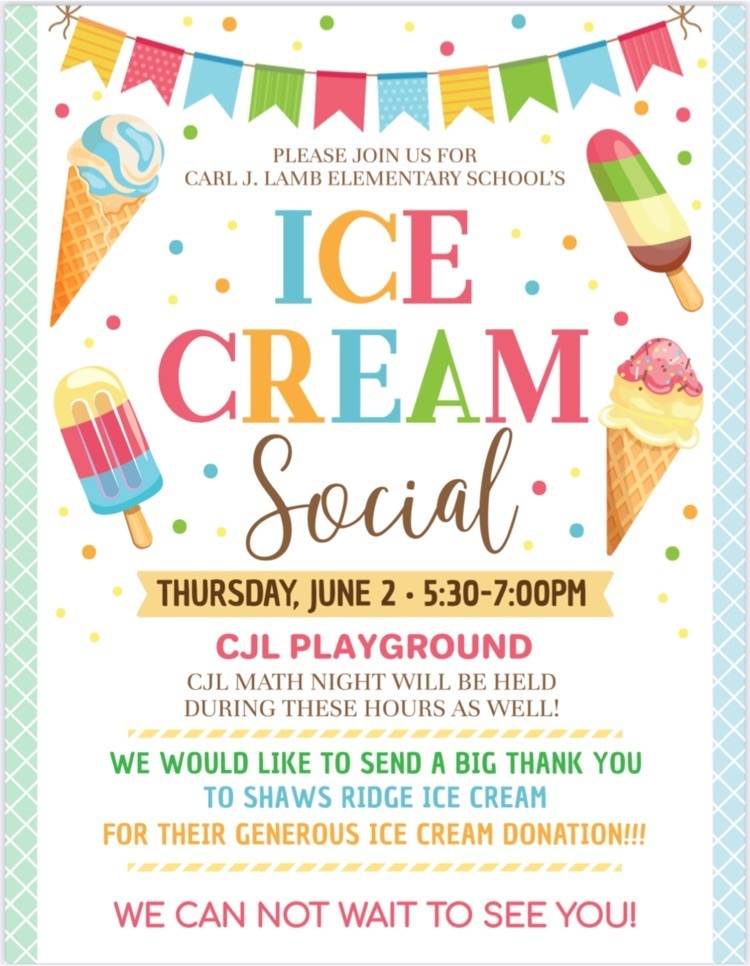 Ice Cream Social & Family Math Night