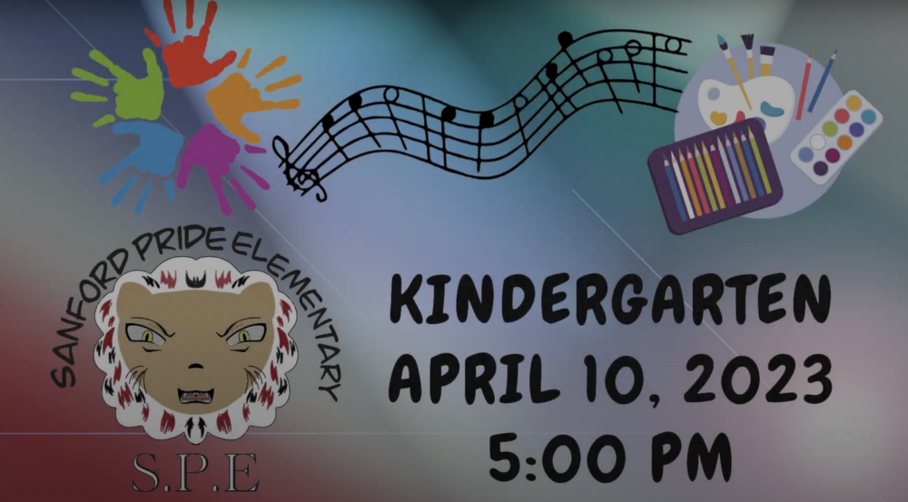 Sanford Pride Kindergarten and 1st Grade Concerts Sanford Pride