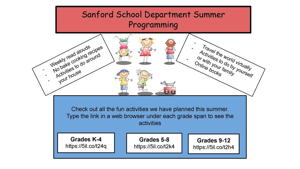 Summer  2021 Activities Flyer picture