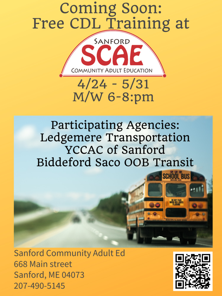 CDL Training at SCAE | Sanford Community Adult Education