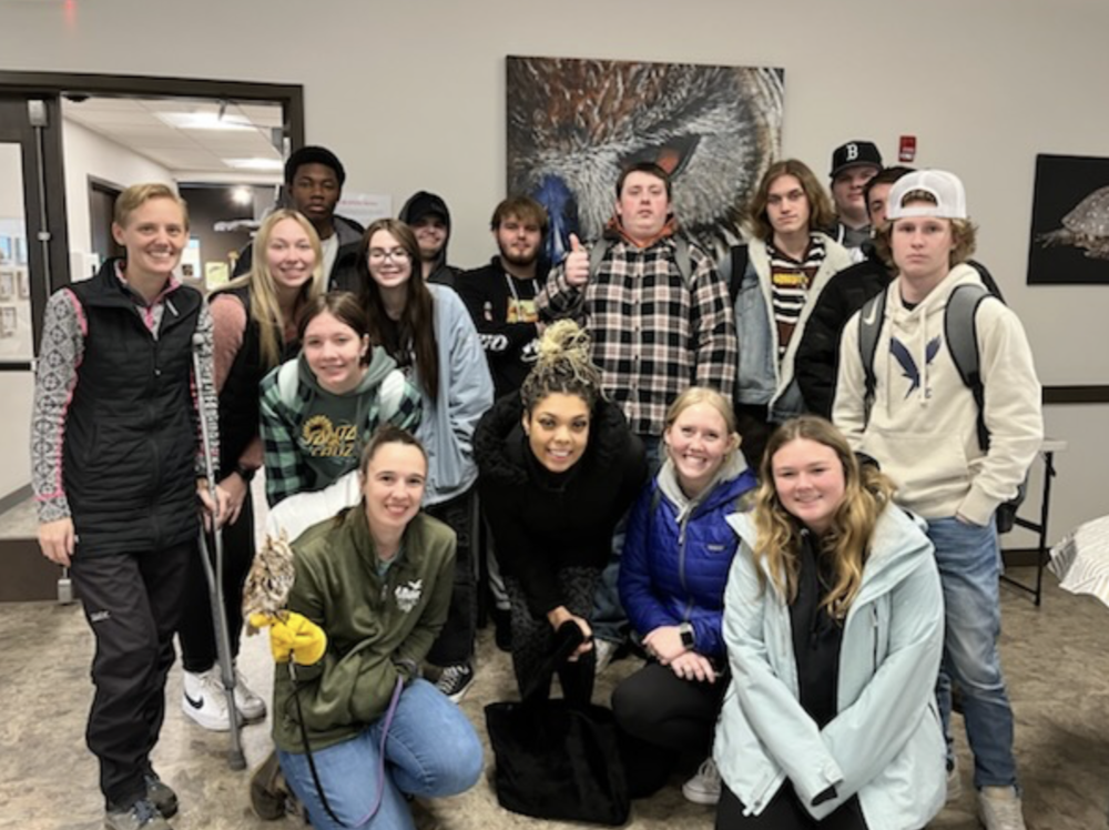 Students in Lindsay Strout’s Wildlife Biology class went to visit the Center for Wildlife, a wildlife rehabilitation center, located in Cape Neddick.