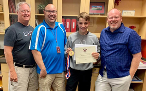 Andrew Auger Receives Presidential Volunteer Service Award