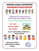 2020 Kindergarten Registration