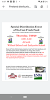 Special Distribution Event of No-Cost Fresh Food