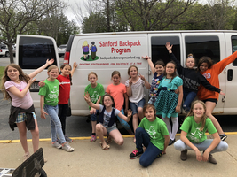 Girl on the run hosted a food drive to benefit the backpack program!