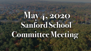 School Committee Meeting May 4, 2020