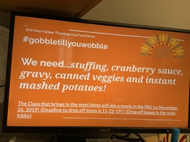 Thanksgiving food drive