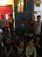 It’s a hat trick!! Three time door decorating contest winners Mrs.Payeurs class!!