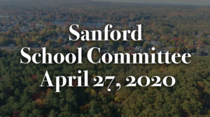 School Committee Meeting 4-27-20