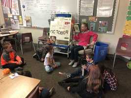Isabella Brackett Reads "Miss Nelson is Missing" to Mrs. Cousen's Class
