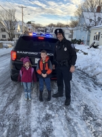 Brady and Kate get a ride to school!
