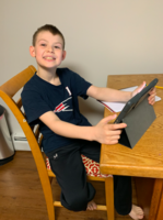 5th Grade Students at Work at Home!