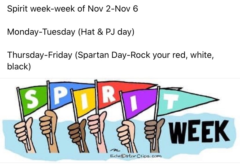 Spirit Week Nov. 2-Nov. 6, 2020 @ CJL