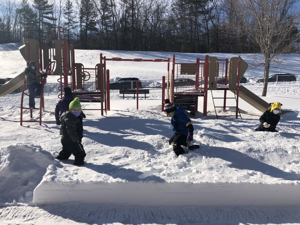 One more photo of 1st graders enjoying the snow.