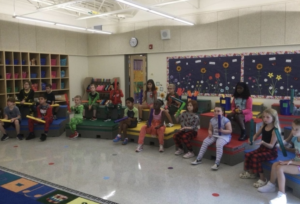 Check out our Margaret Chase Smith 3rd grade musicians in Ms. Hastings' class using Boomwhackers to create rhythms!